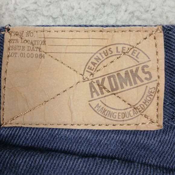 Akademiks Jeans Men's 46x34 Blue Denim Relaxed Fit Streetwear - Picture 6 of 11